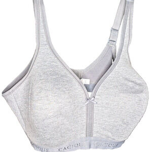 Cacique Bra 46C Grey Gray Lightly Lined No Wire